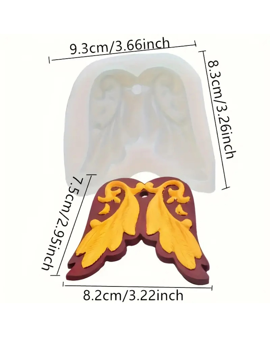 YY5934 Angel Wings DIY Silikon Mum Kalıp YY5934 Angel Wings DIY Silikon Mum Kalıp